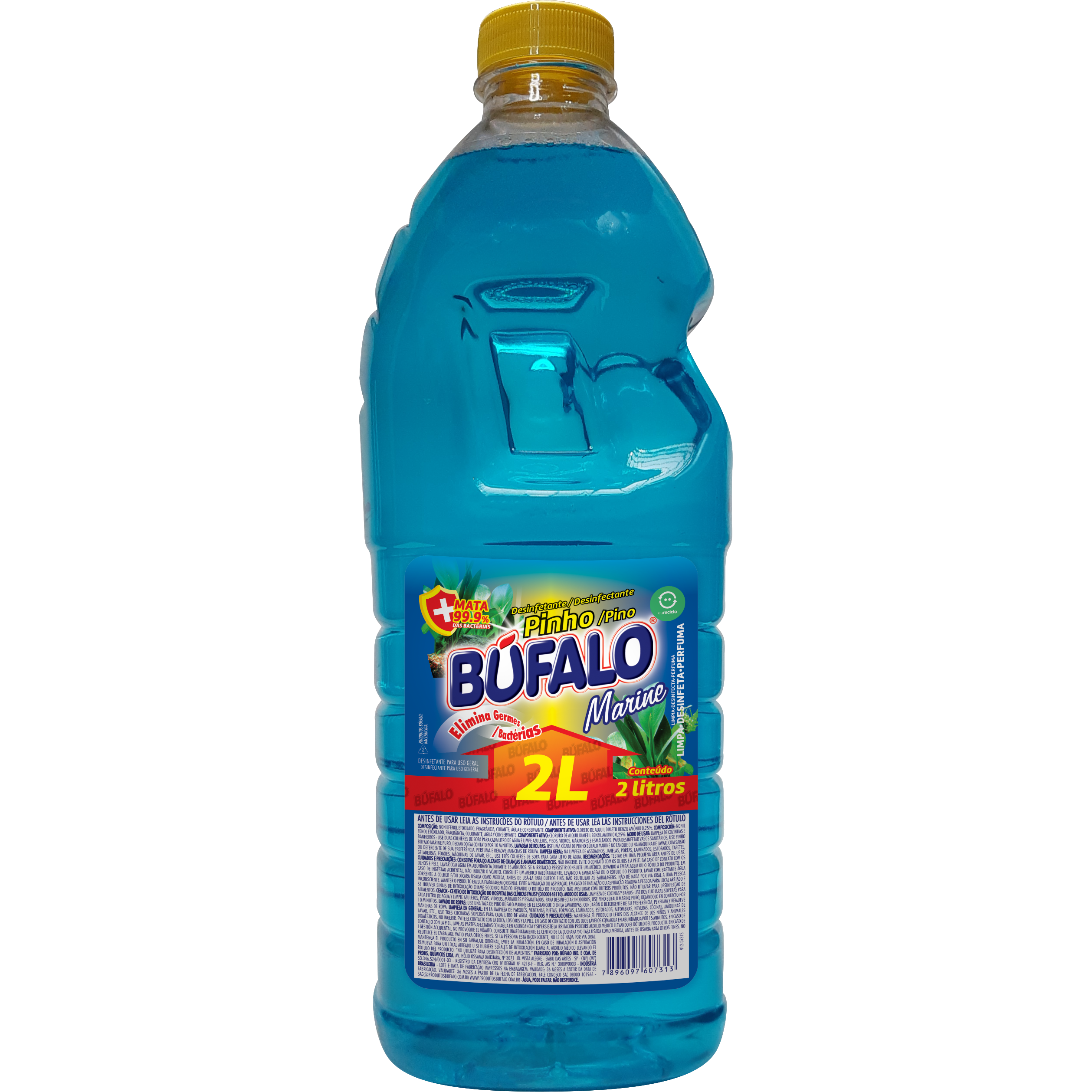 Desinfetante Pinho Búfalo Marine 2000 Ml