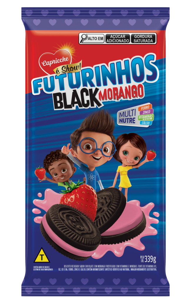 Recheado Black Morango 339G