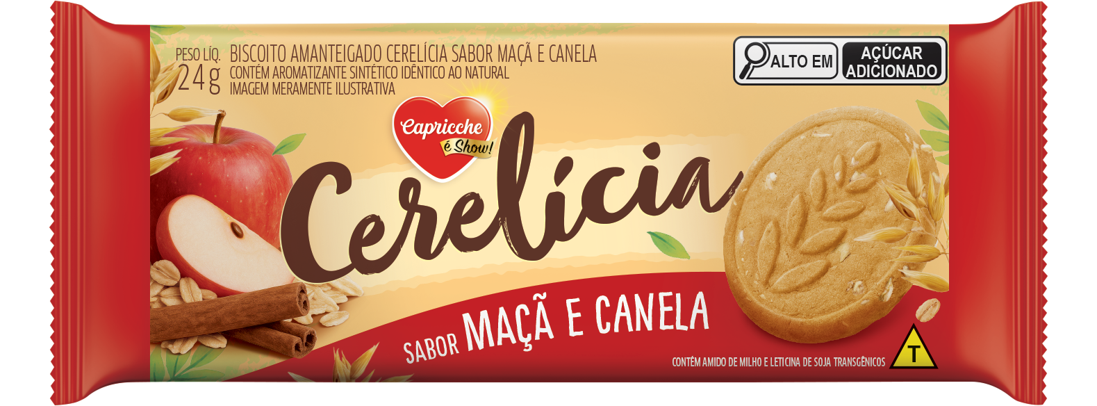Amanteigado Cerelícia Maçã E Canela 24G