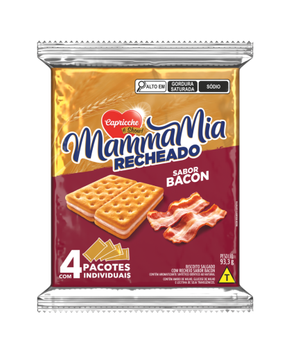 Mammamia Recheado Bacon 21X93,3G