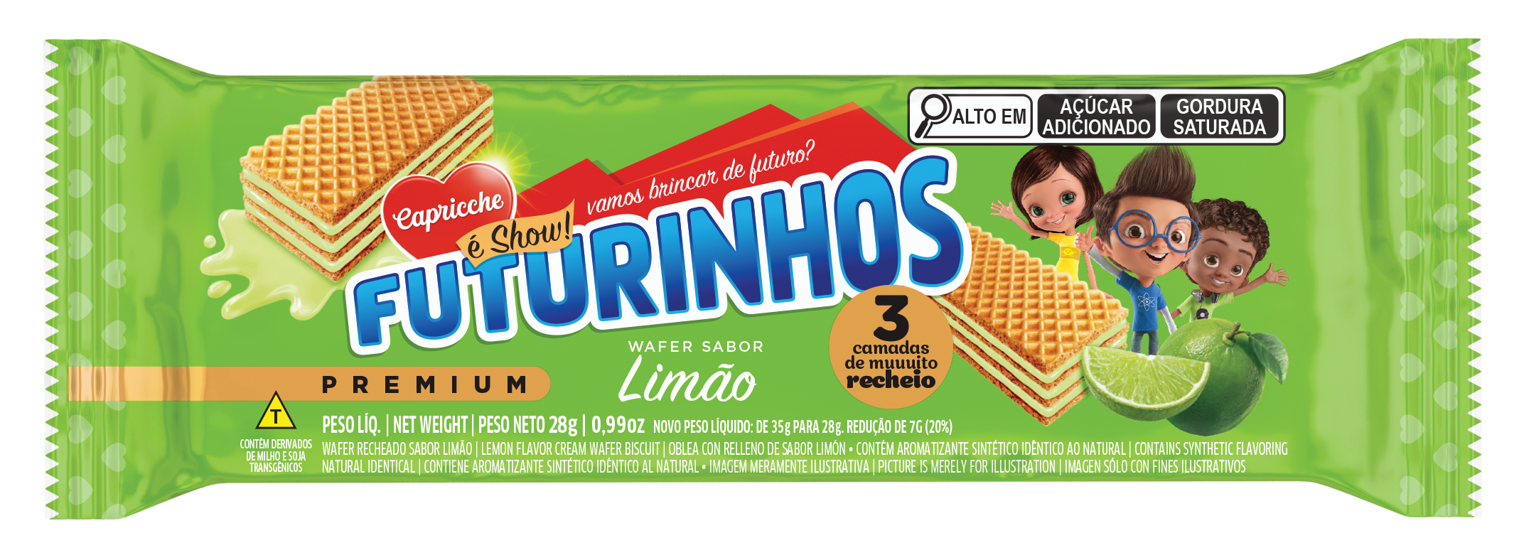 Wafer Limão 28G