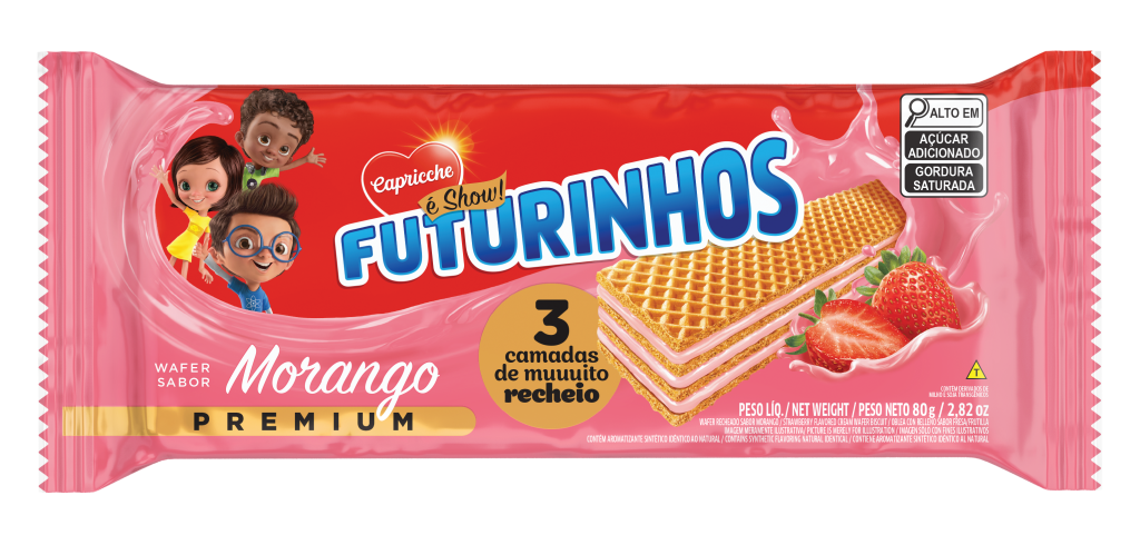 Wafer Morango 80G