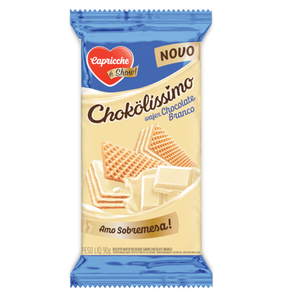 Wafer Chokoliss Choc Branco 90G