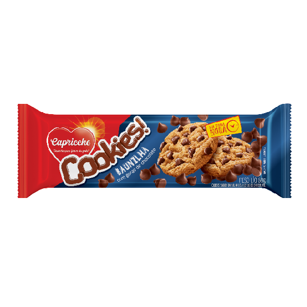 Cookies Baunilha Com Chocolate 60G