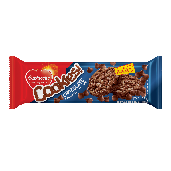 Cookies Chocolate Com Chocolate 60G