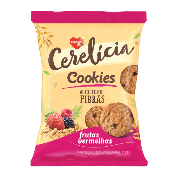 Cookies Cerelicia Frutas Vermelhas 100G