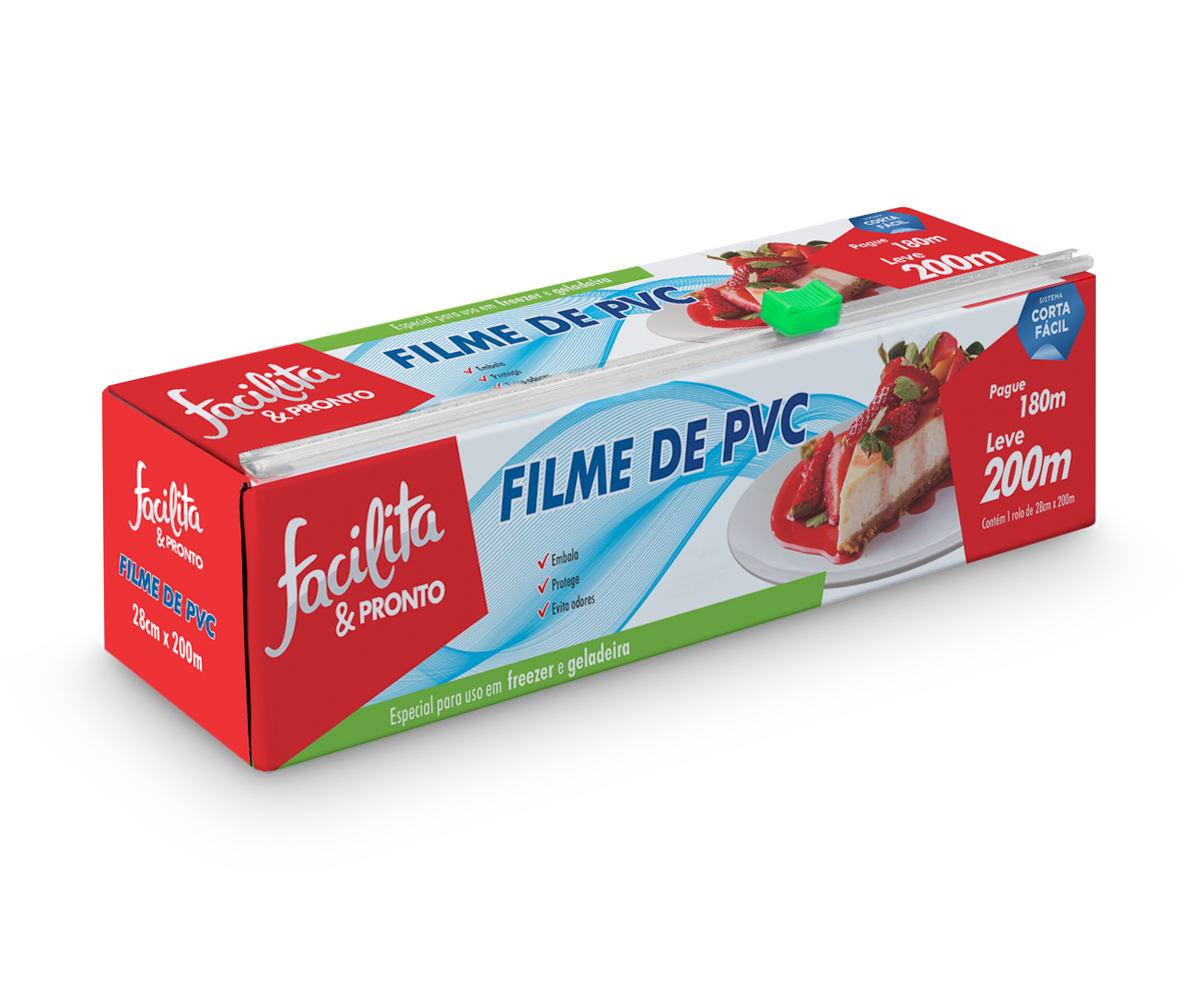Filme Pvc 28X200M C/Trilho
