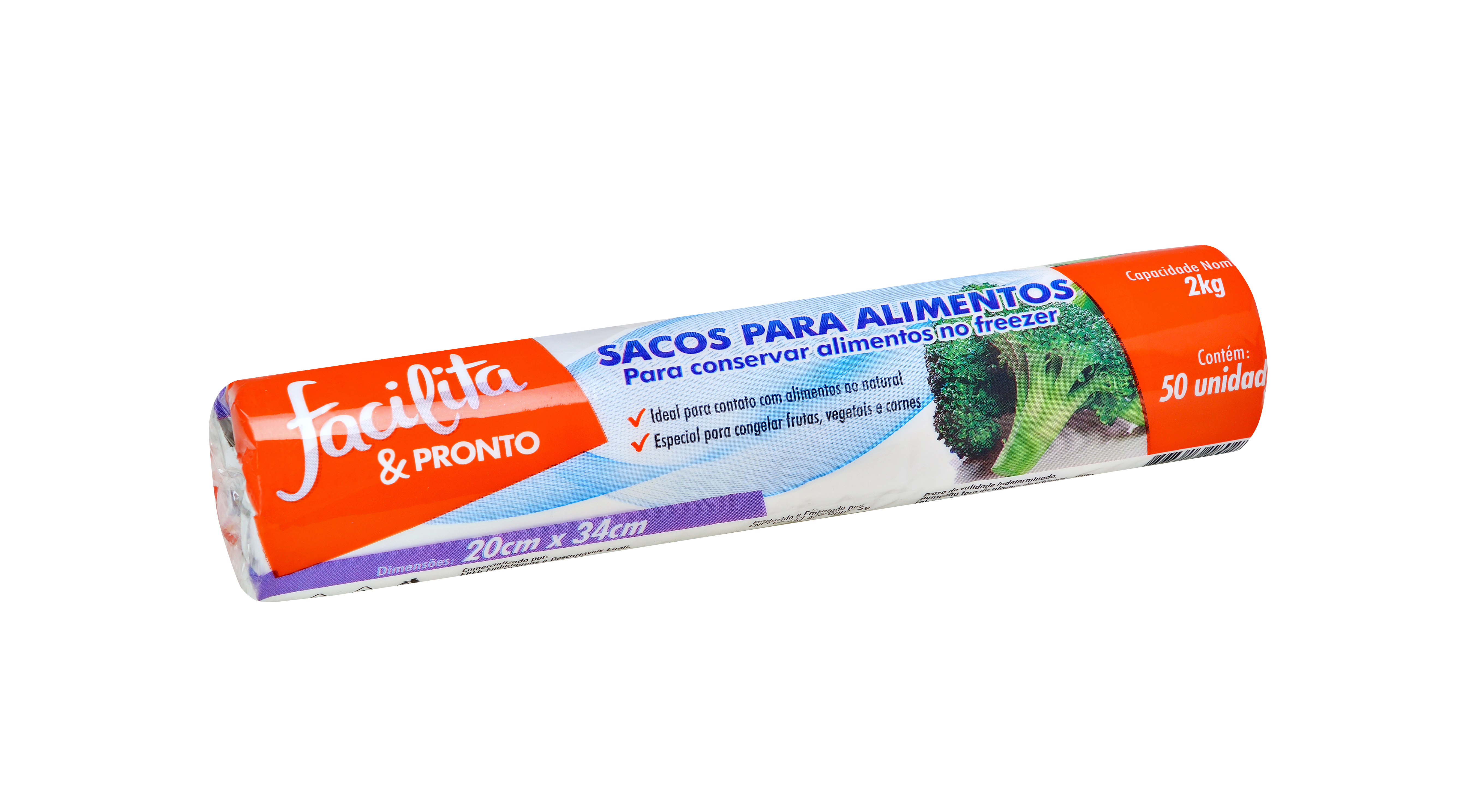 Saco P/ Alimento 2Kg 20X34